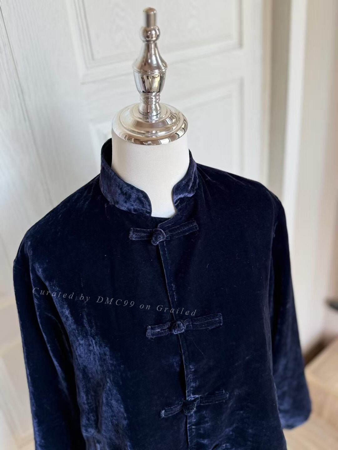 Needles Mandarin Button Velvet Coat