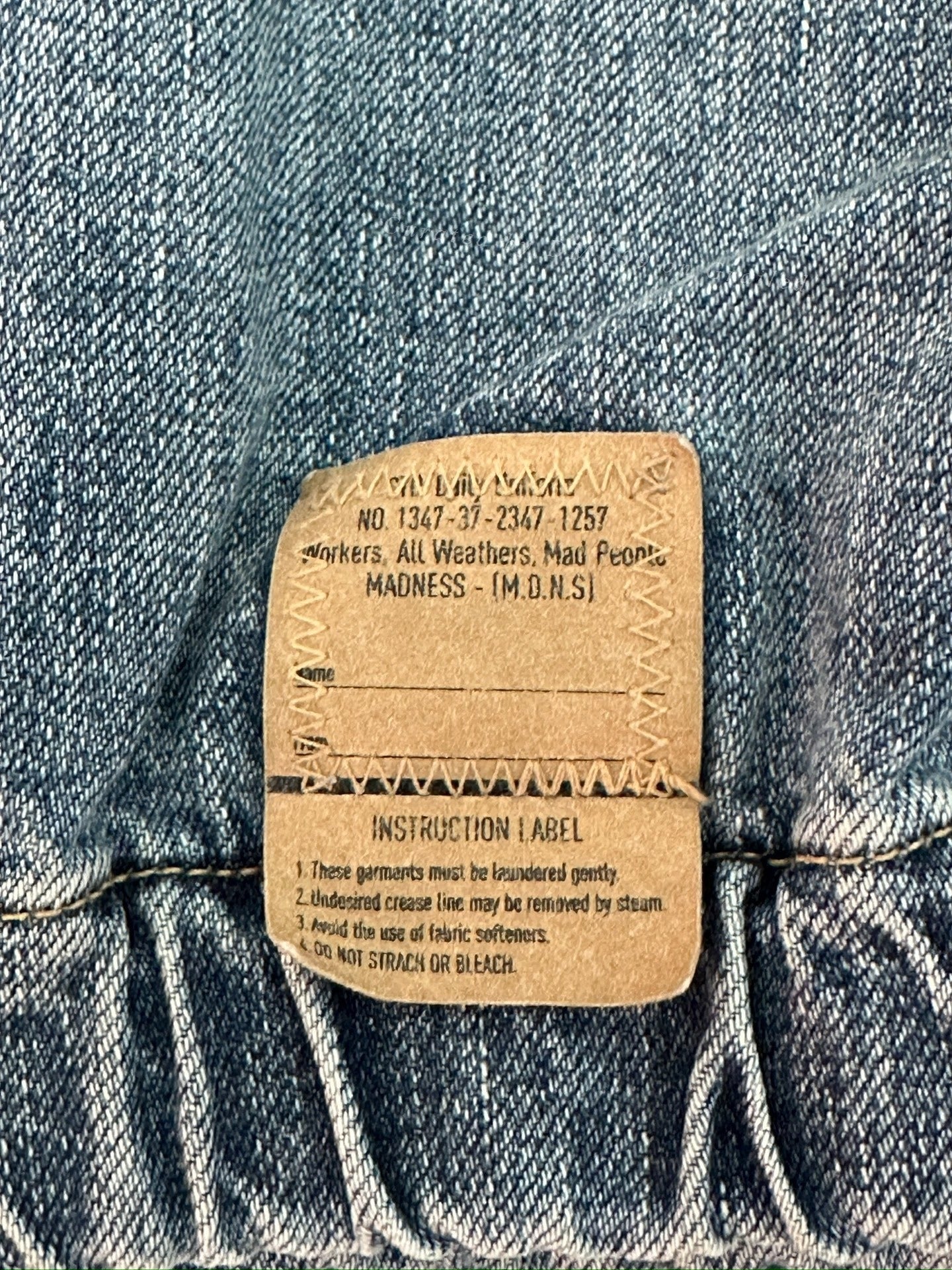 MADNESS 22SS Distressed Denim Jacket