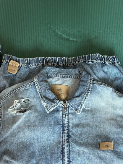 MADNESS 22SS Distressed Denim Jacket