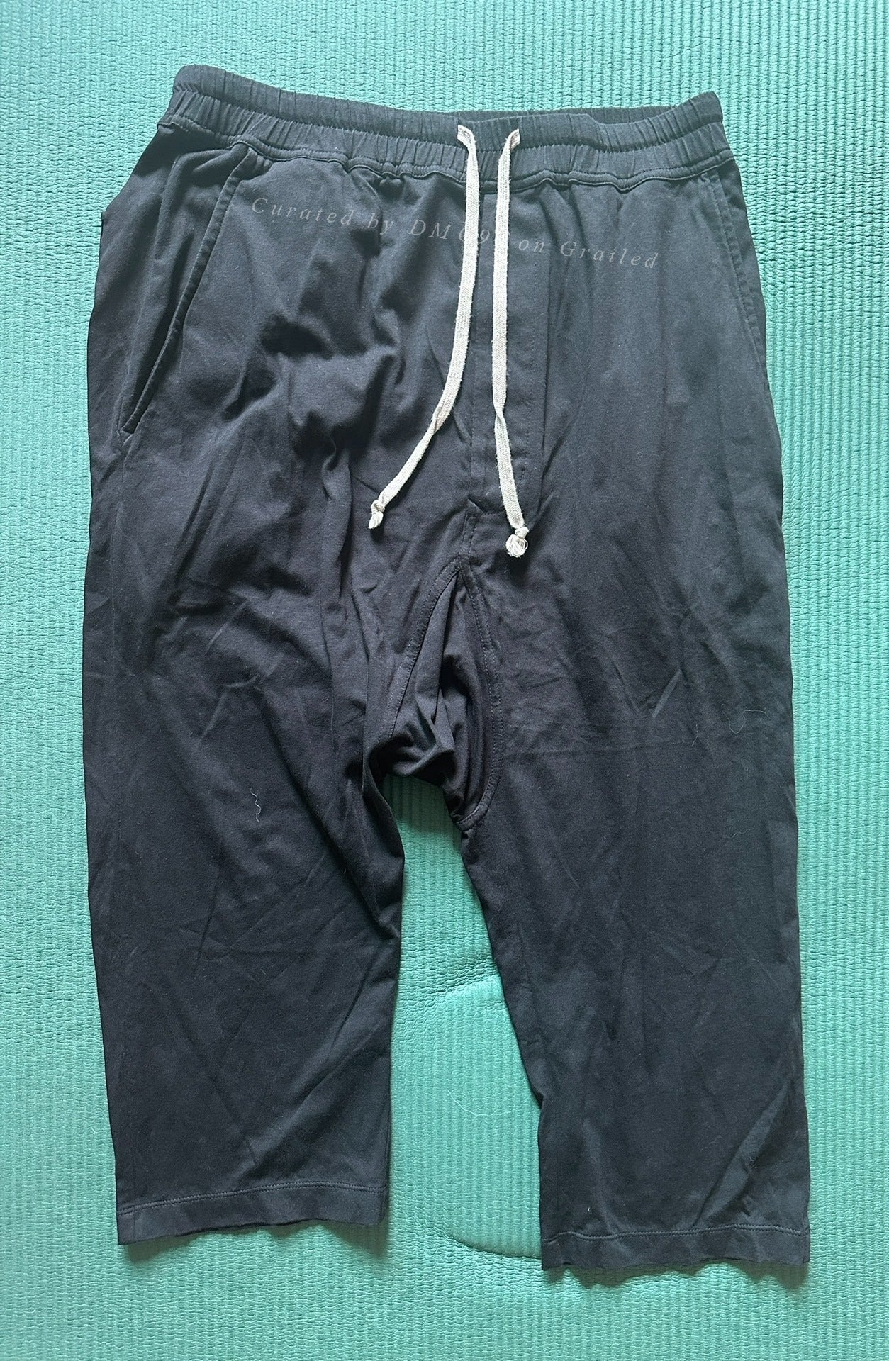 Rick Owens Drop-Crotch Cropped Pants