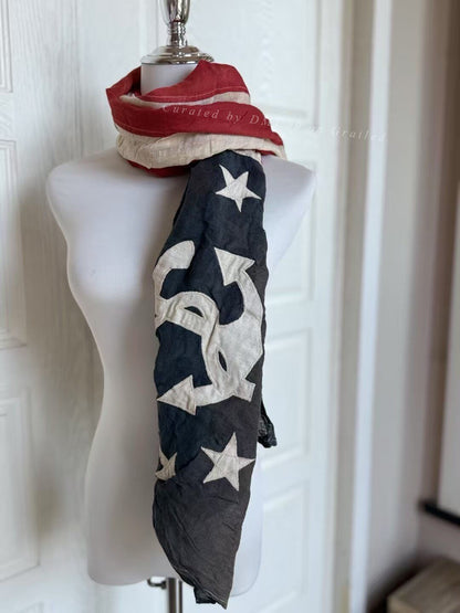 RRL DoubleL Cotton-Linen Scarf Shawl
