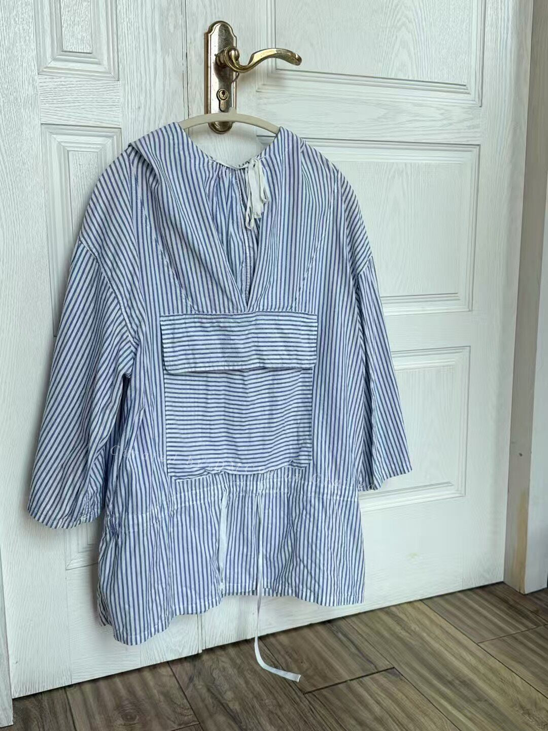 Kapital Navy Stripe Shirt Sweatshirt