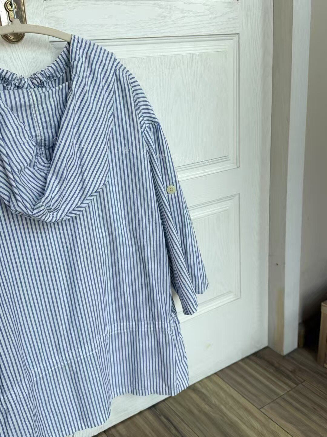Kapital Navy Stripe Shirt Sweatshirt