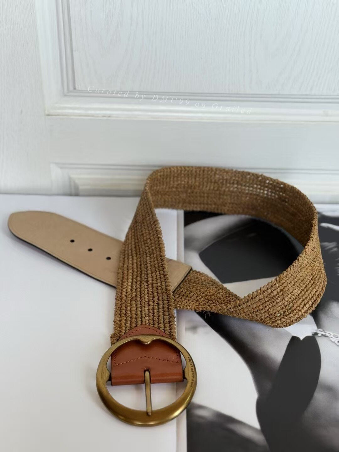 POLO Ralph Lauren Straw Leather Belt