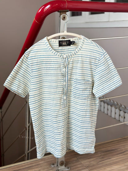 RRL Striped Short Sleeve