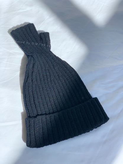 Kapital All Wool Black Beanie