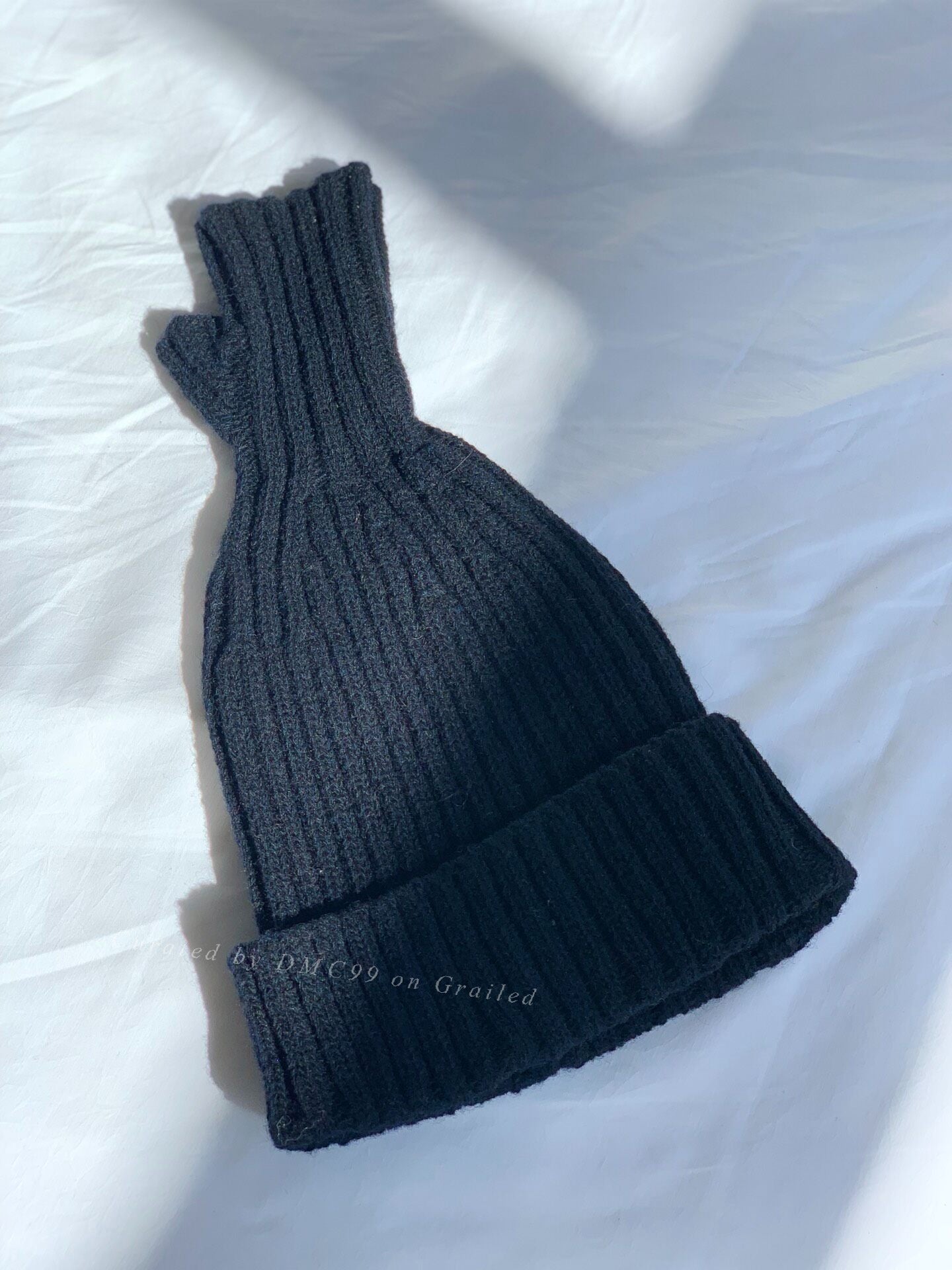 Kapital All Wool Black Beanie