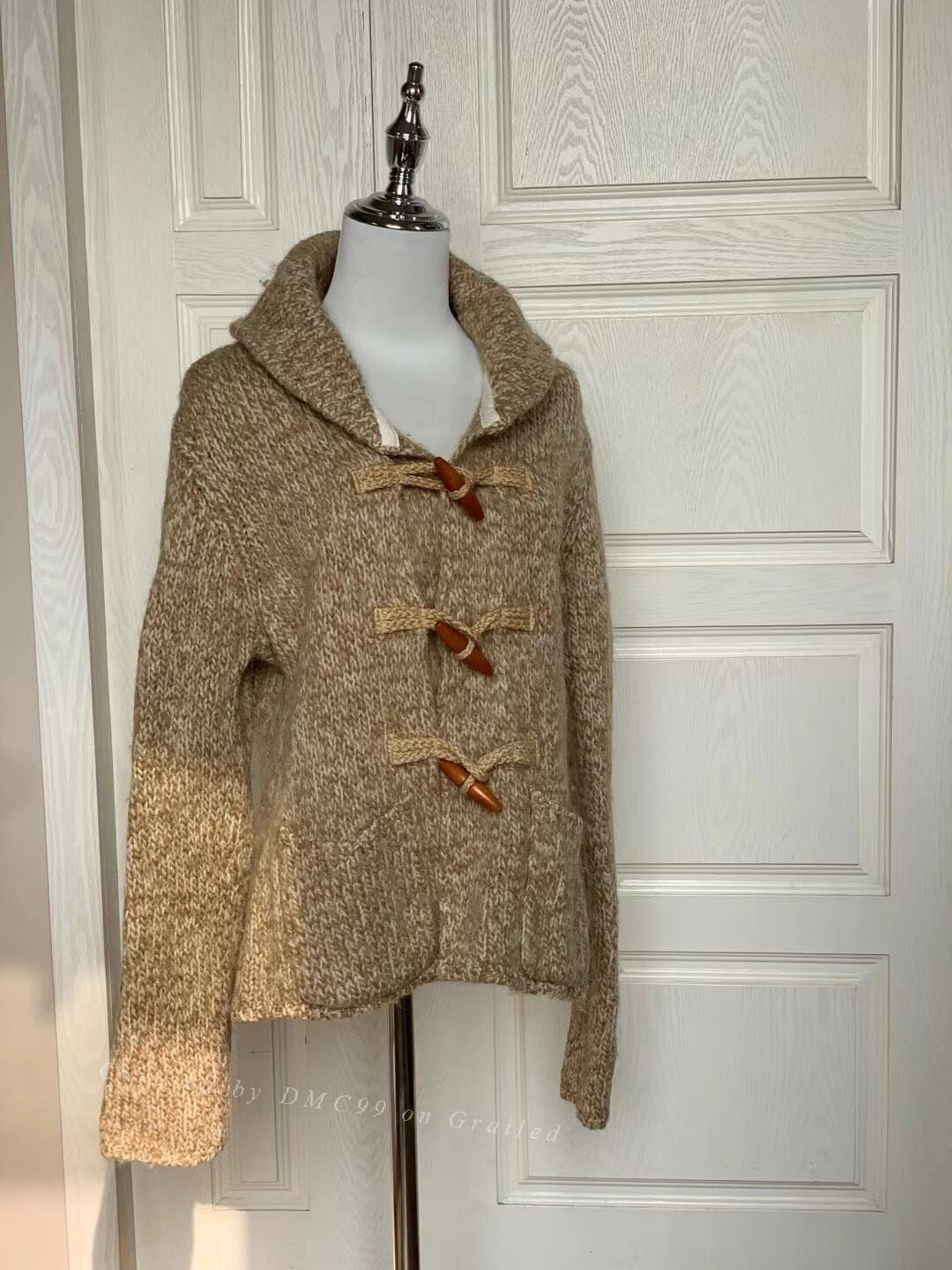 Ralph Lauren Vintage Wool Horn Button Cardigan