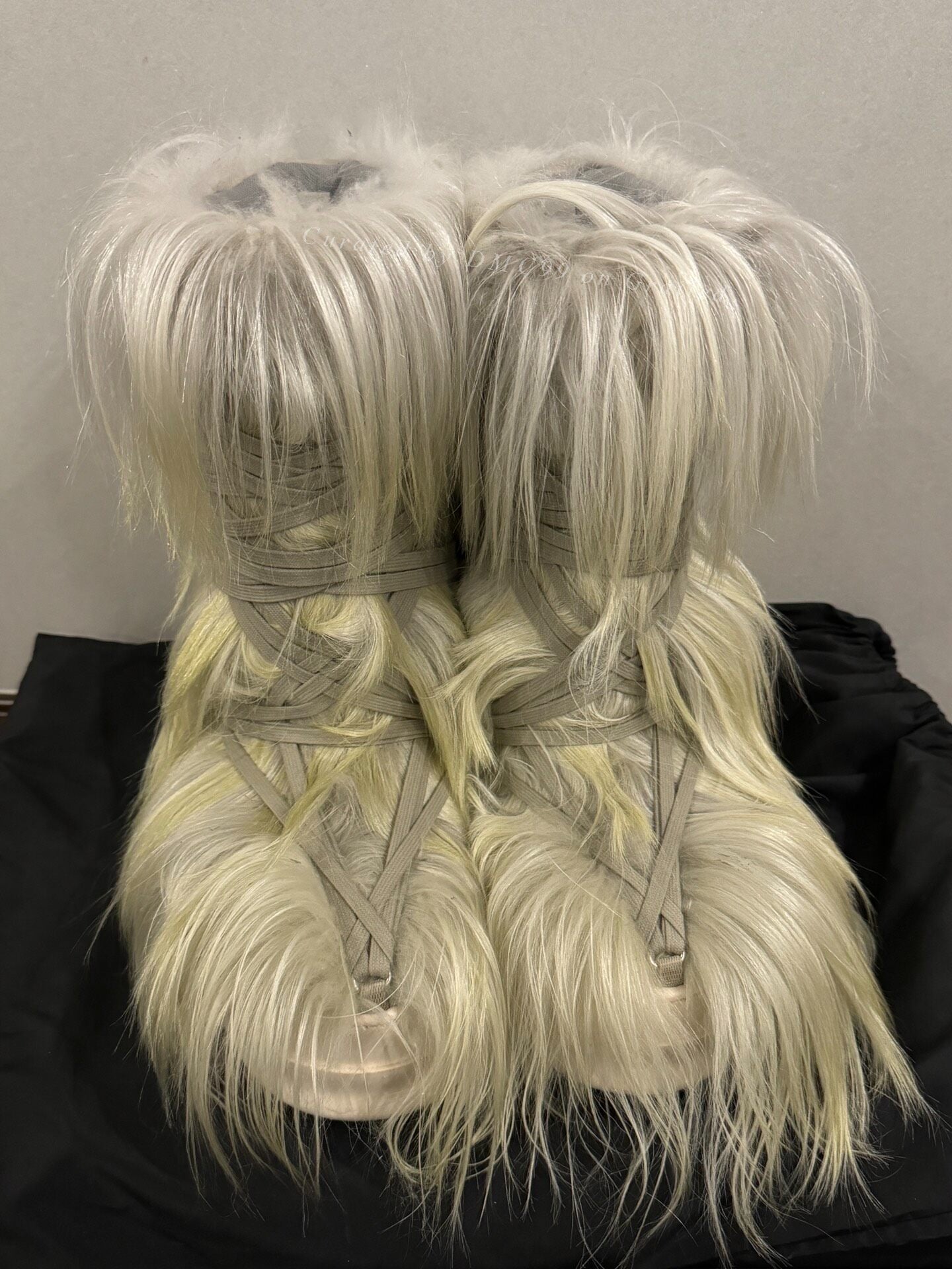 Rick Owens X Moncler Fur Boots