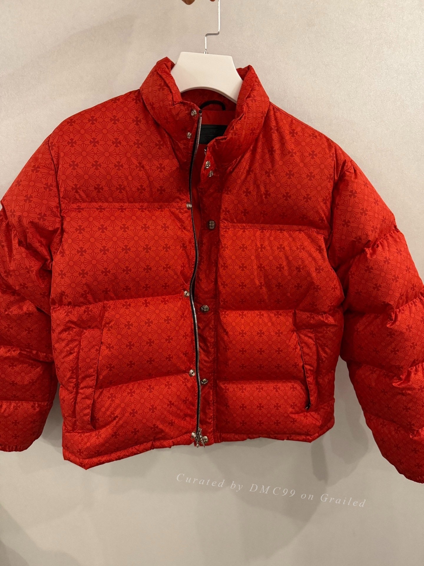 Chrome Hearts Red Down Jacket