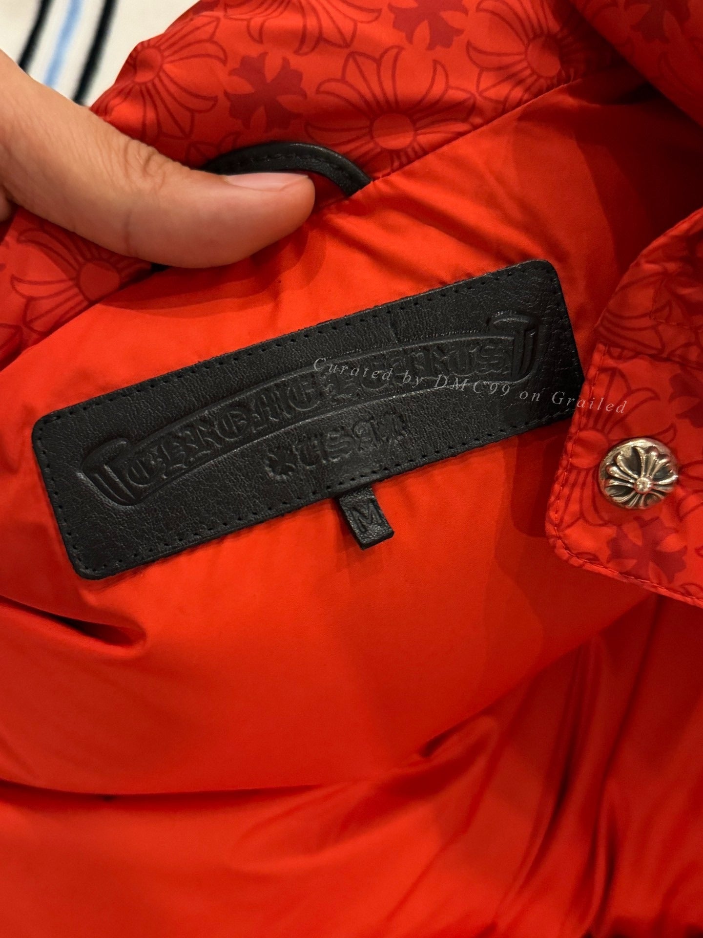 Chrome Hearts Red Down Jacket