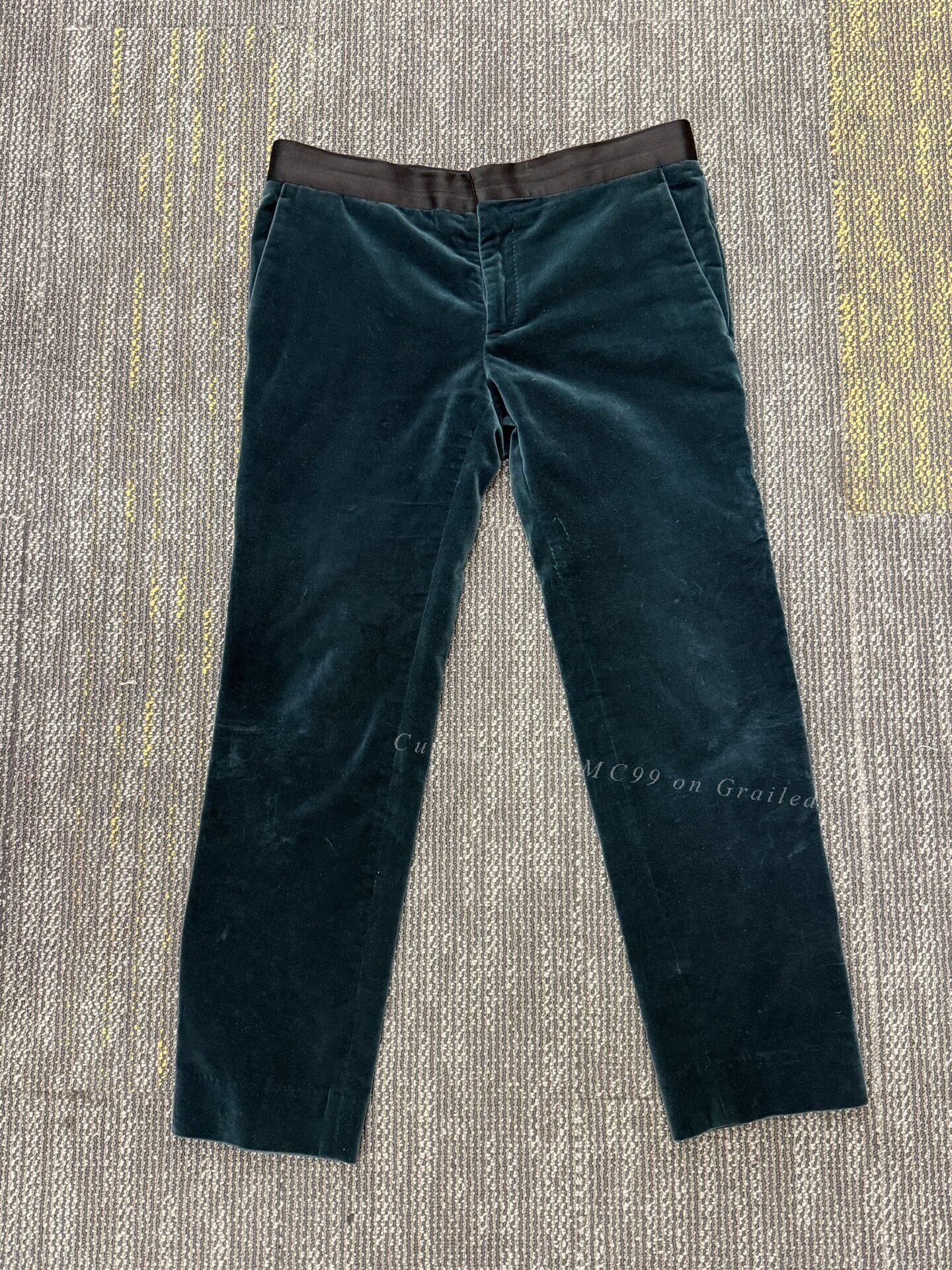 Haider Ackermann Velvet Cropped Pants