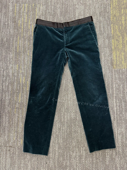Haider Ackermann Velvet Cropped Pants