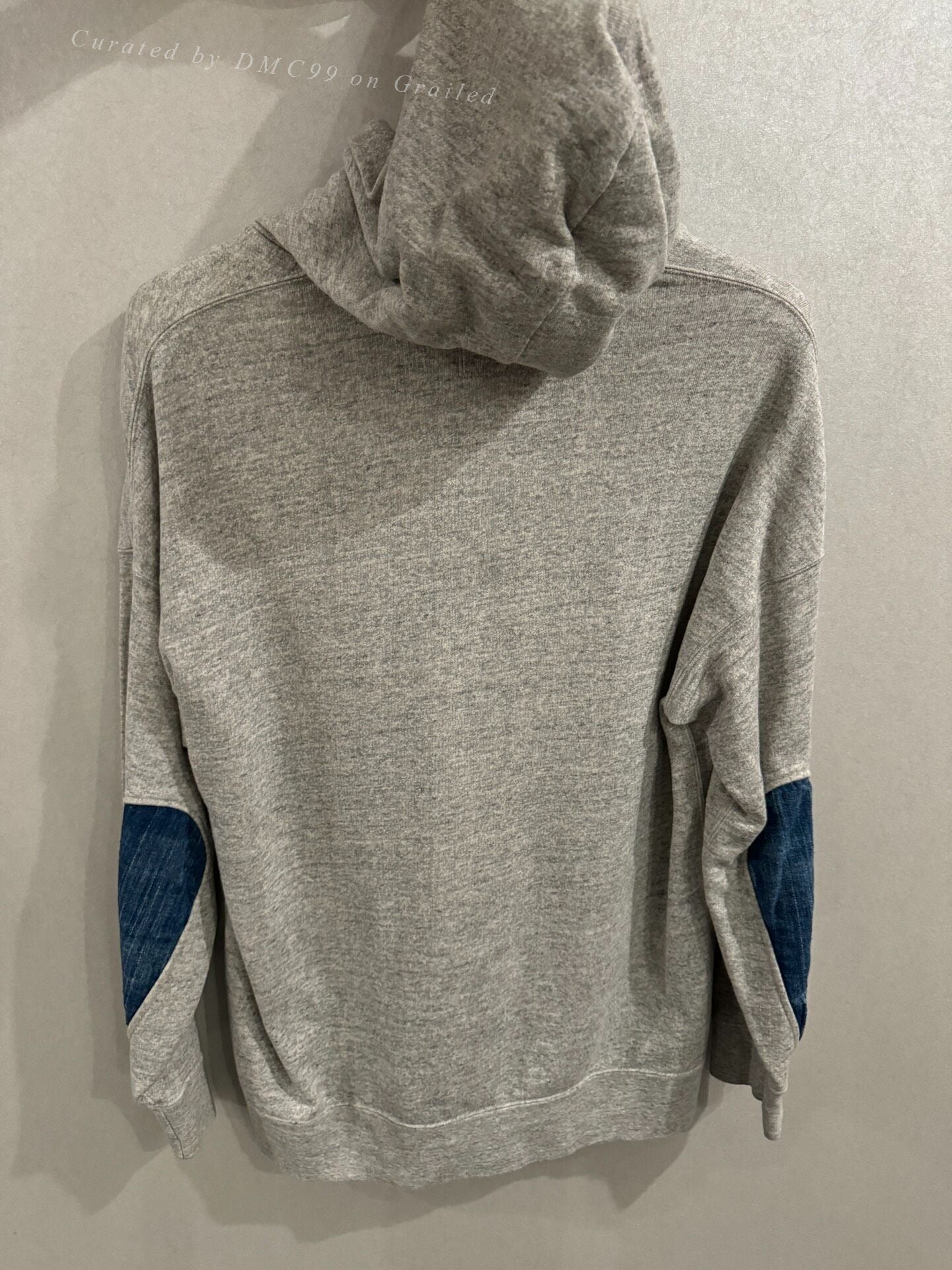 Visvim Gray Indigo Hoodie