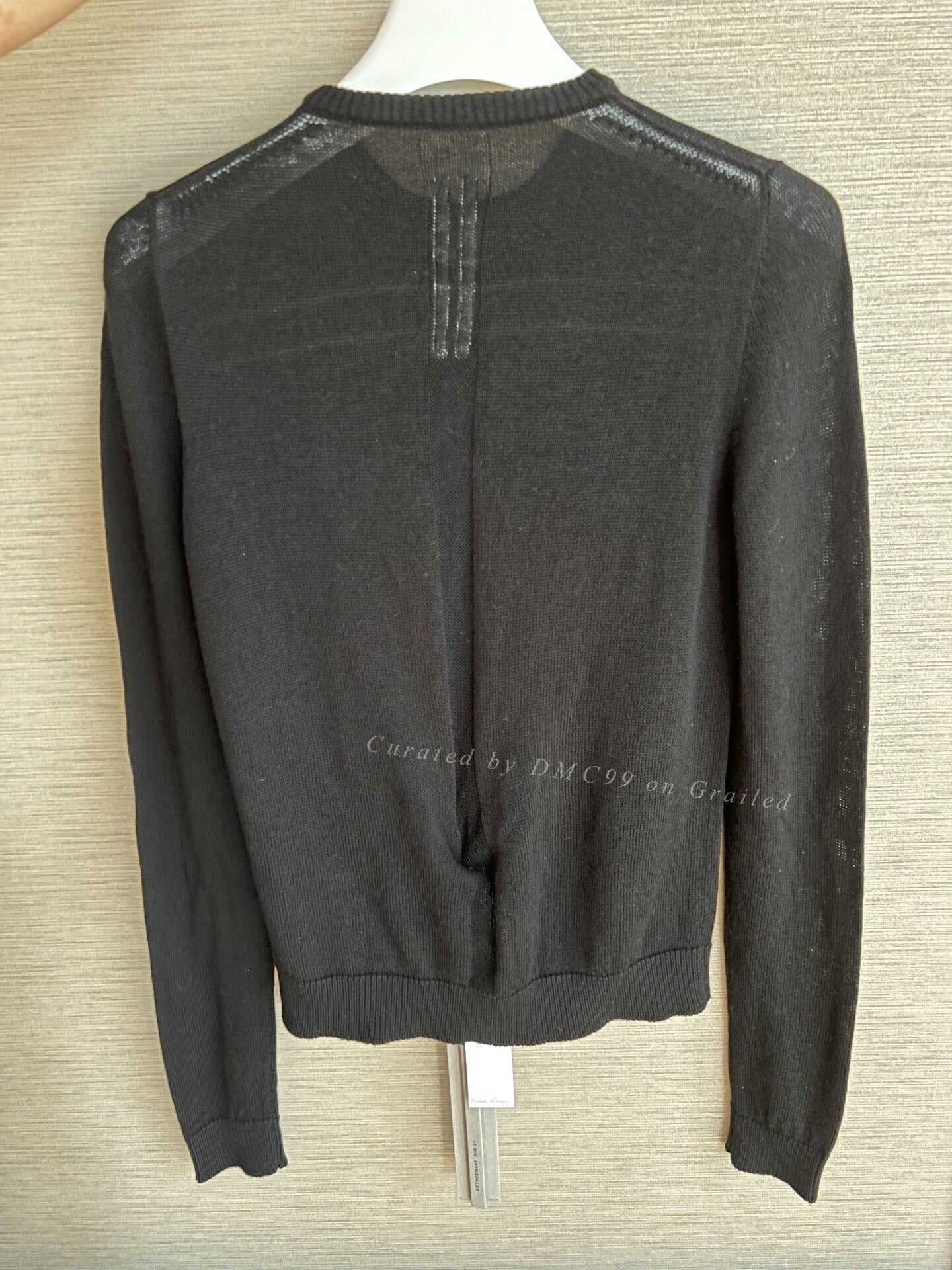 Rick Owens Wool Long-Sleeve Top