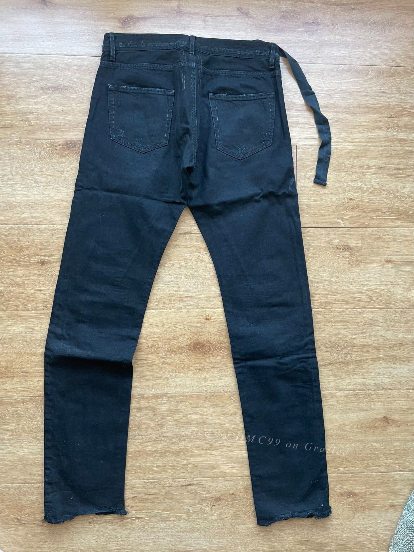 Rick Owens Dark Shadow Distressed Overdyed Denim