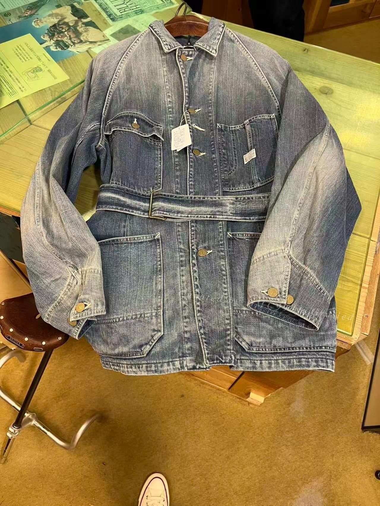 Kapital Belted Denim Work Jacket