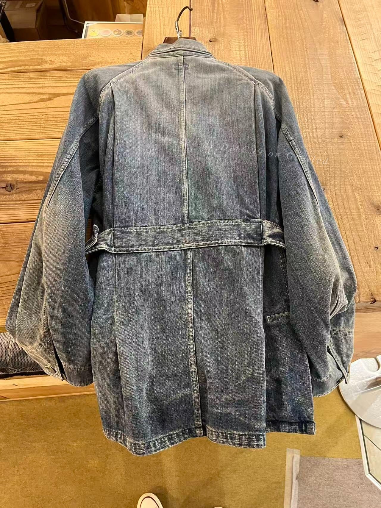 Kapital Belted Denim Work Jacket
