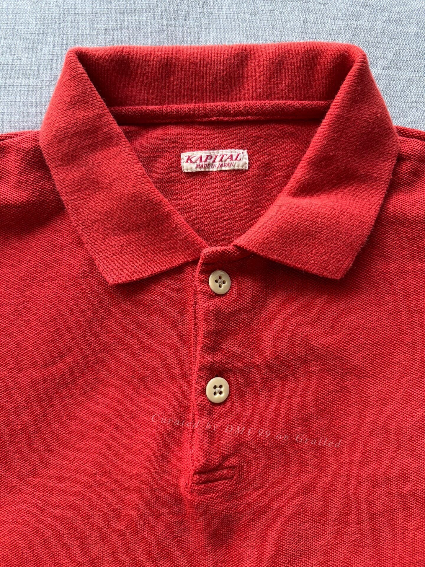 KAPITAL 23SS Piqué Mesh Pocket Polo Shirt