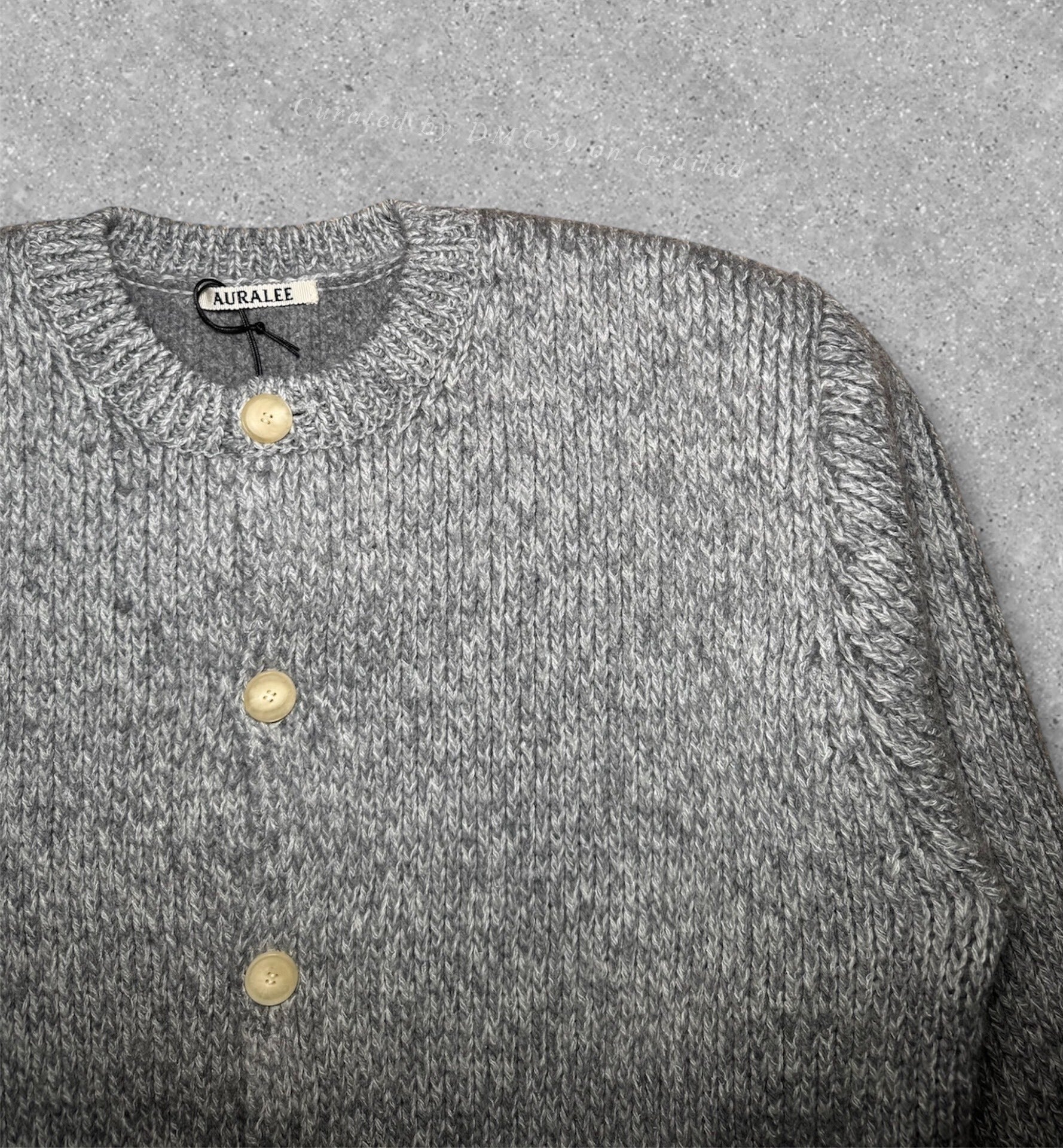 AURALEE AW25 Wool-Alpaca Round Neck Knit