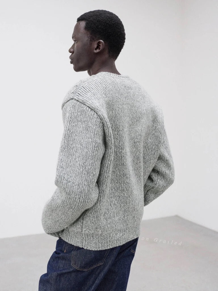 AURALEE AW25 Wool-Alpaca Round Neck Knit