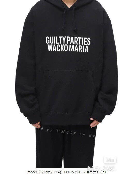 WACKO MARIA HEAVY WEIGHT HOODED SWEATSHIRT
