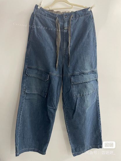 KAPITAL 23AW Vintage Distressed Cargo Jeans