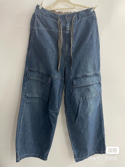 KAPITAL 23AW Vintage Distressed Cargo Jeans