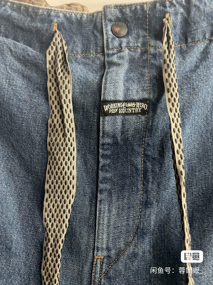 KAPITAL 23AW Vintage Distressed Cargo Jeans