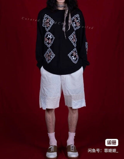 KAPITAL 24SS Crewneck Cotton Knit Sweater