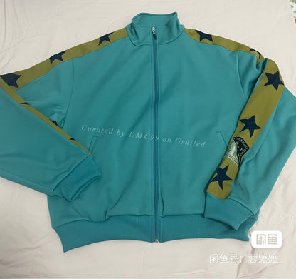 KAPITAL Color-Block Star Stand Collar Jacket
