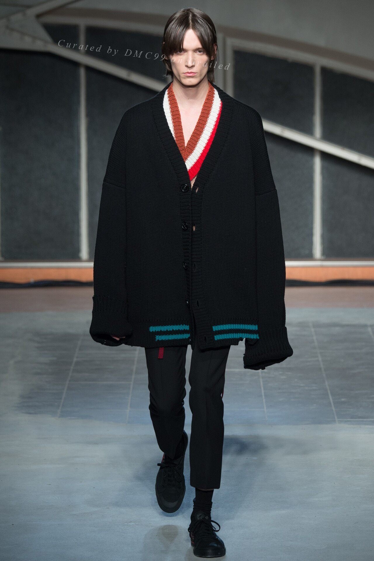Raf Simons AW16 Oversized Wool Cardigan