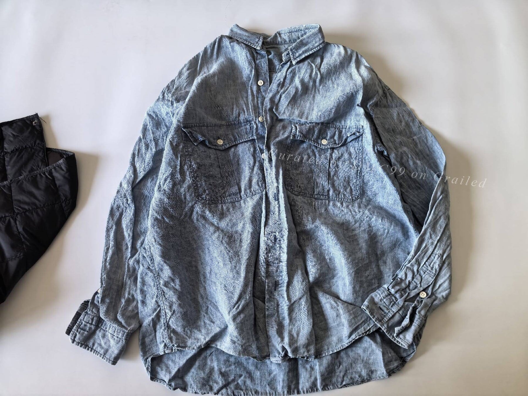 Porter Classic Roll Up Linen Shirt