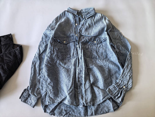 Porter Classic Roll Up Linen Shirt