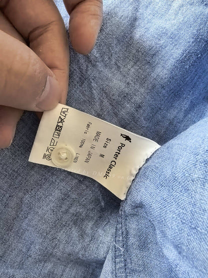 Porter Classic Roll Up Linen Shirt