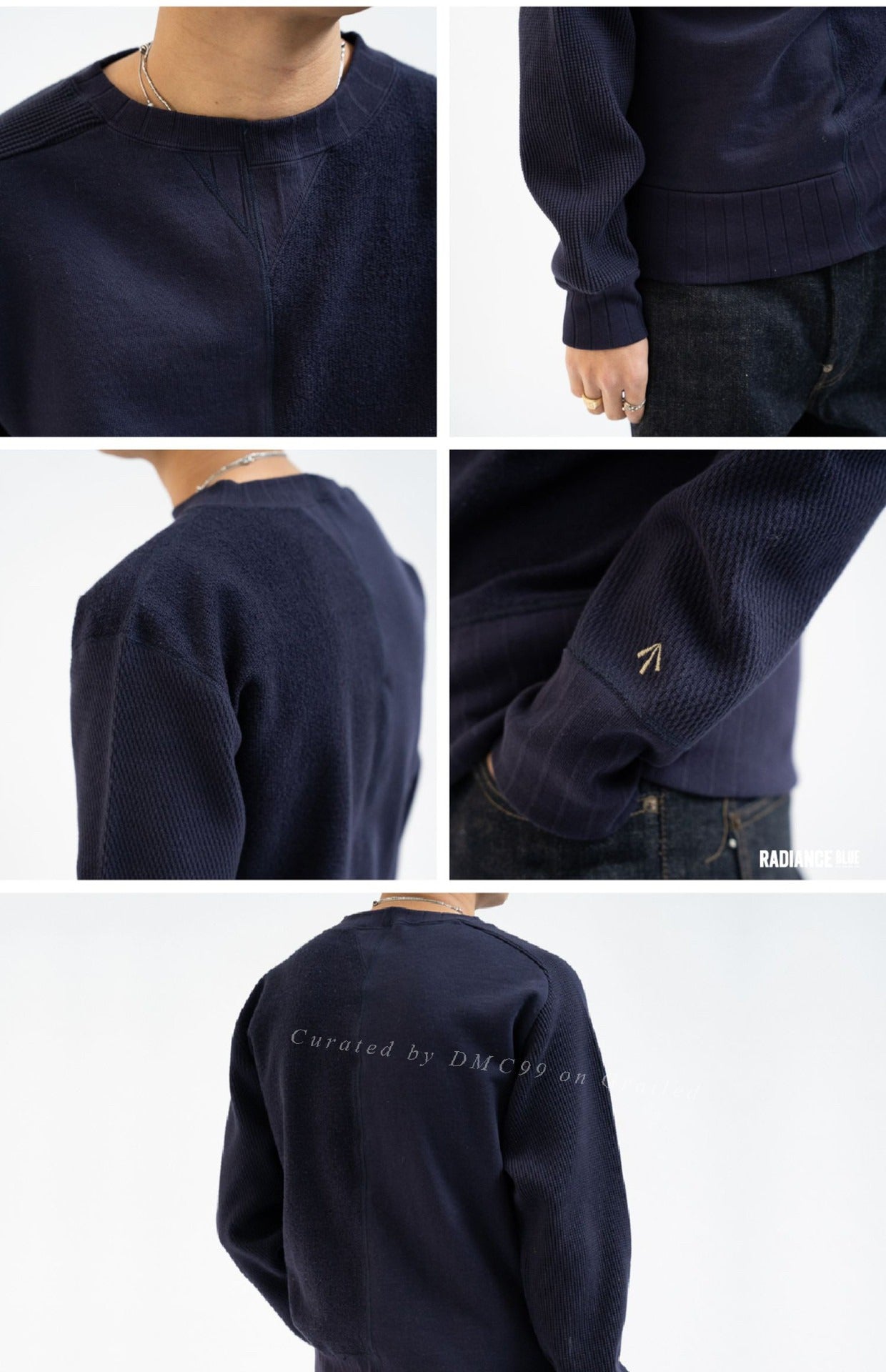 Nigel Cabourn Autumn Winter Vintage Patchwork Sweatshirt