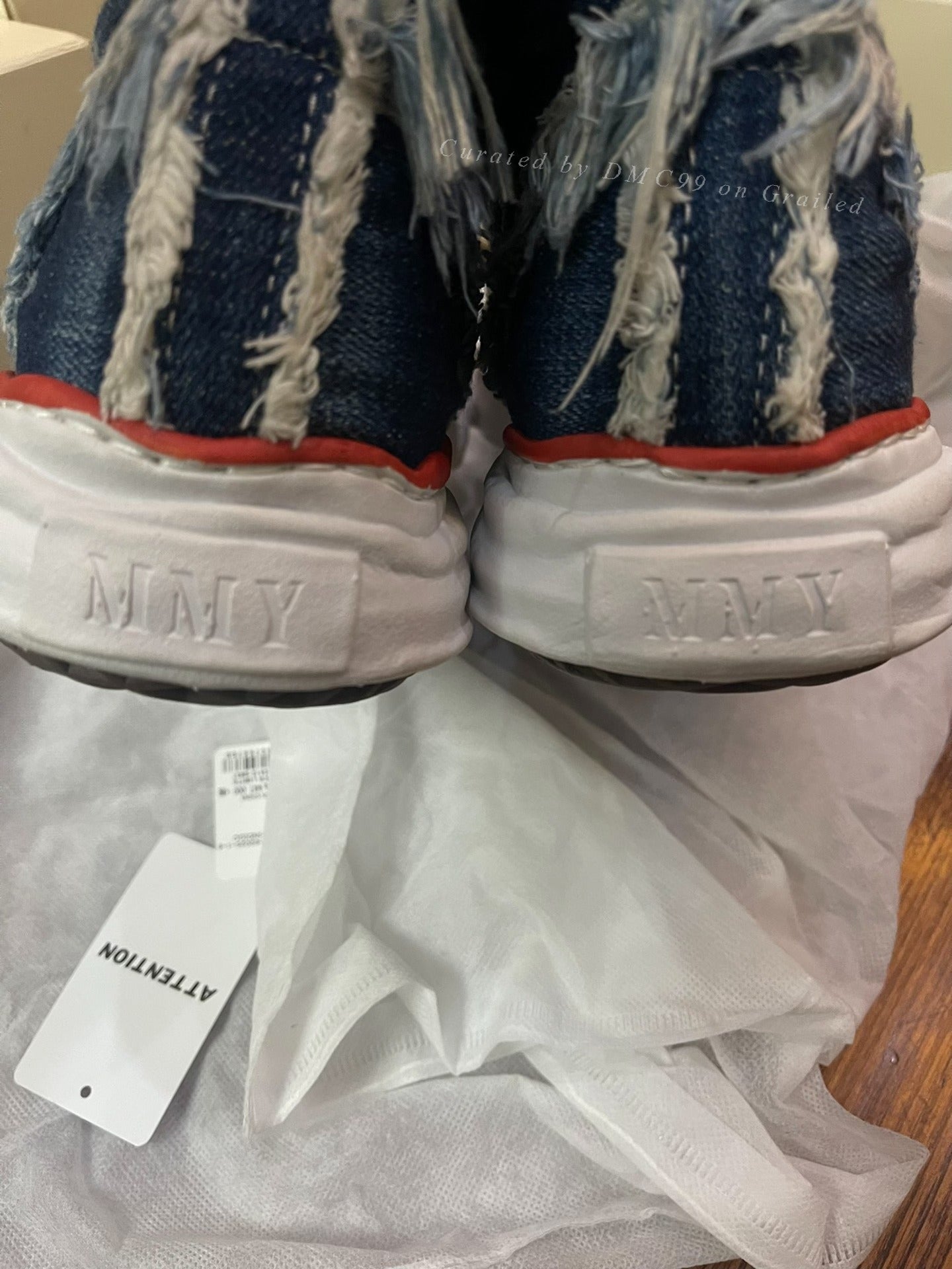 Nigel Cabourn Indigo Dissolved Shoes