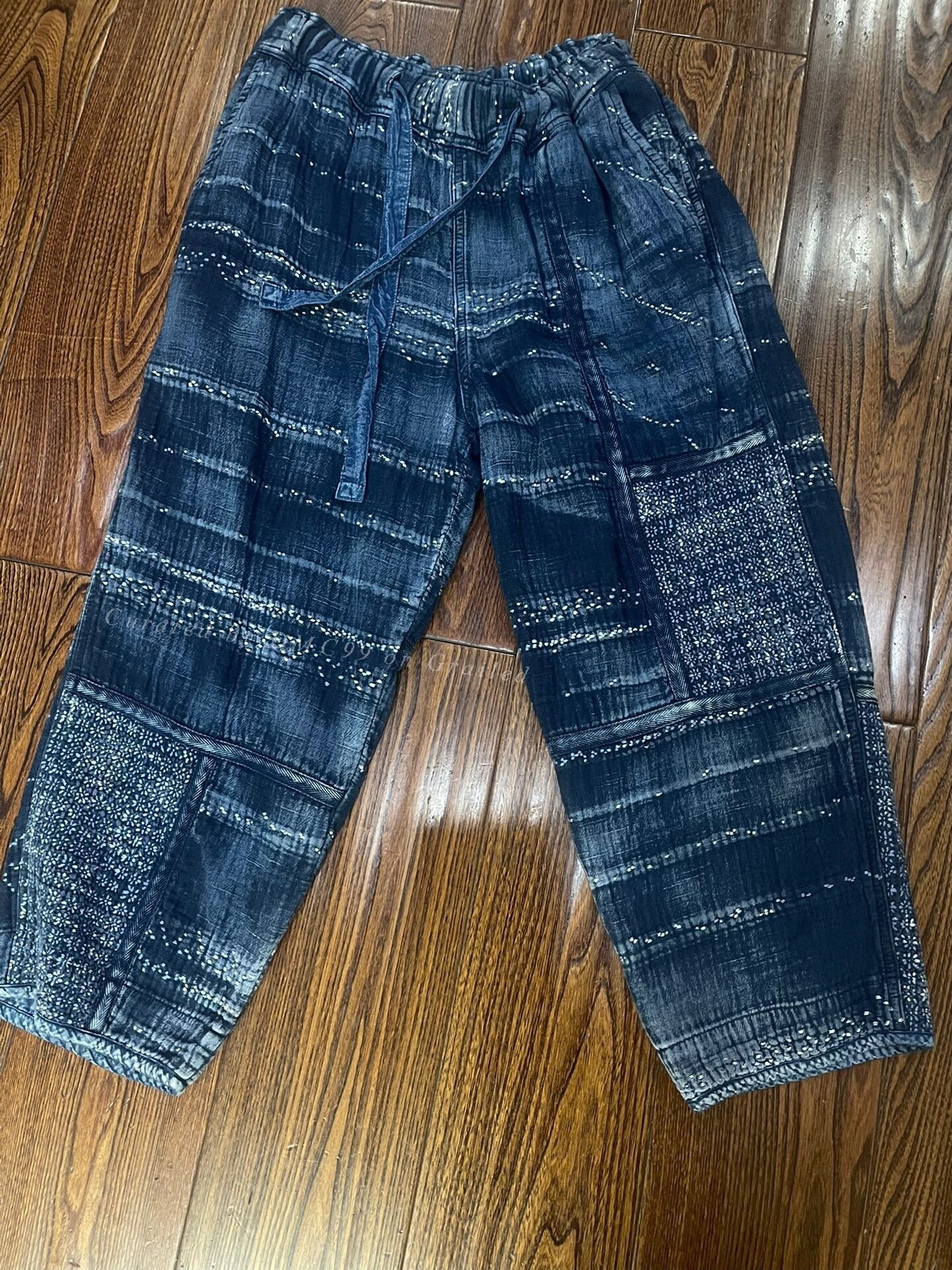 Porter Classic Cherry Blossom Sashiko Pants