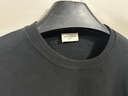 Saint Laurent SS19 Black Palm Print Hoodie
