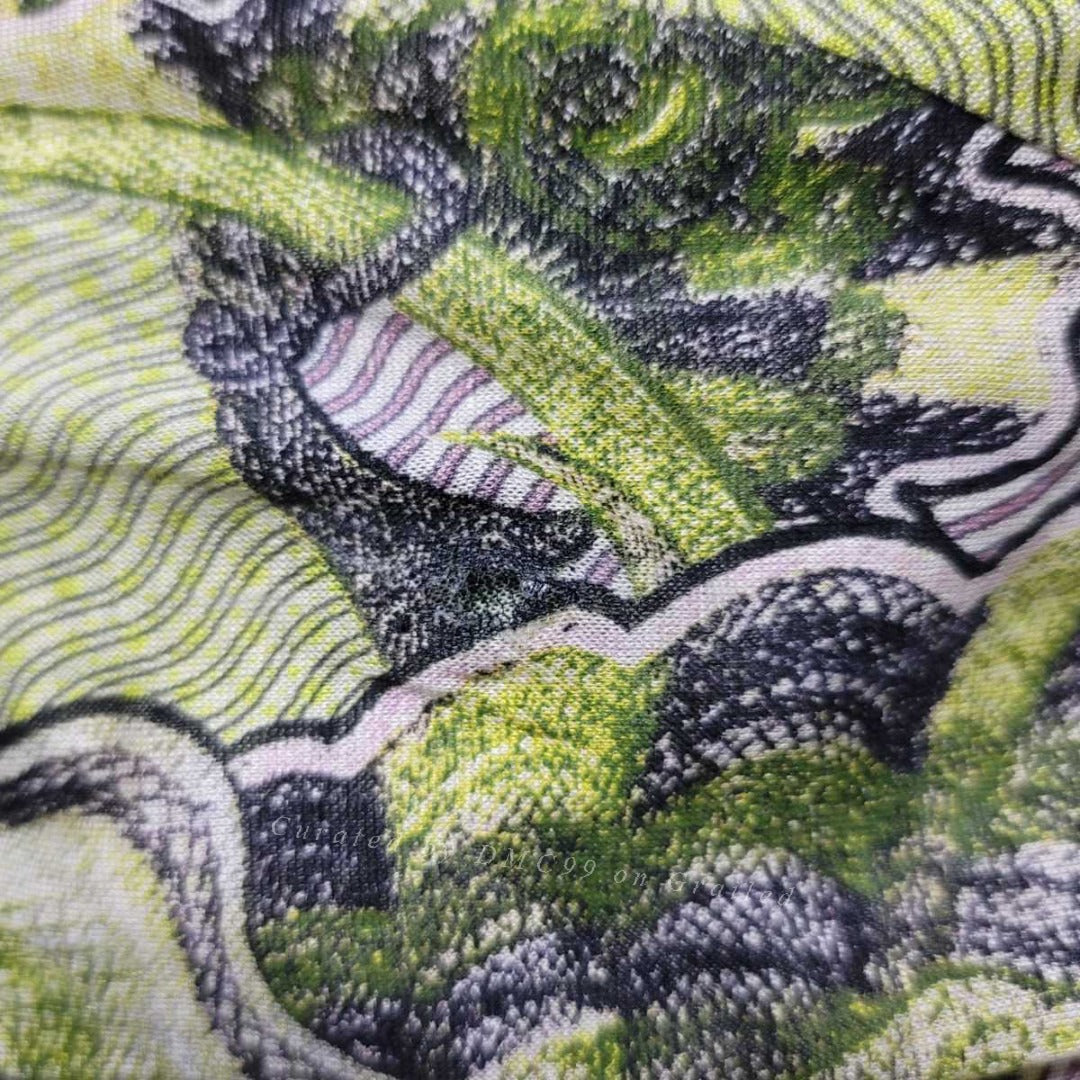 Jean Paul Gaultier Green Dragon Mesh Shirt