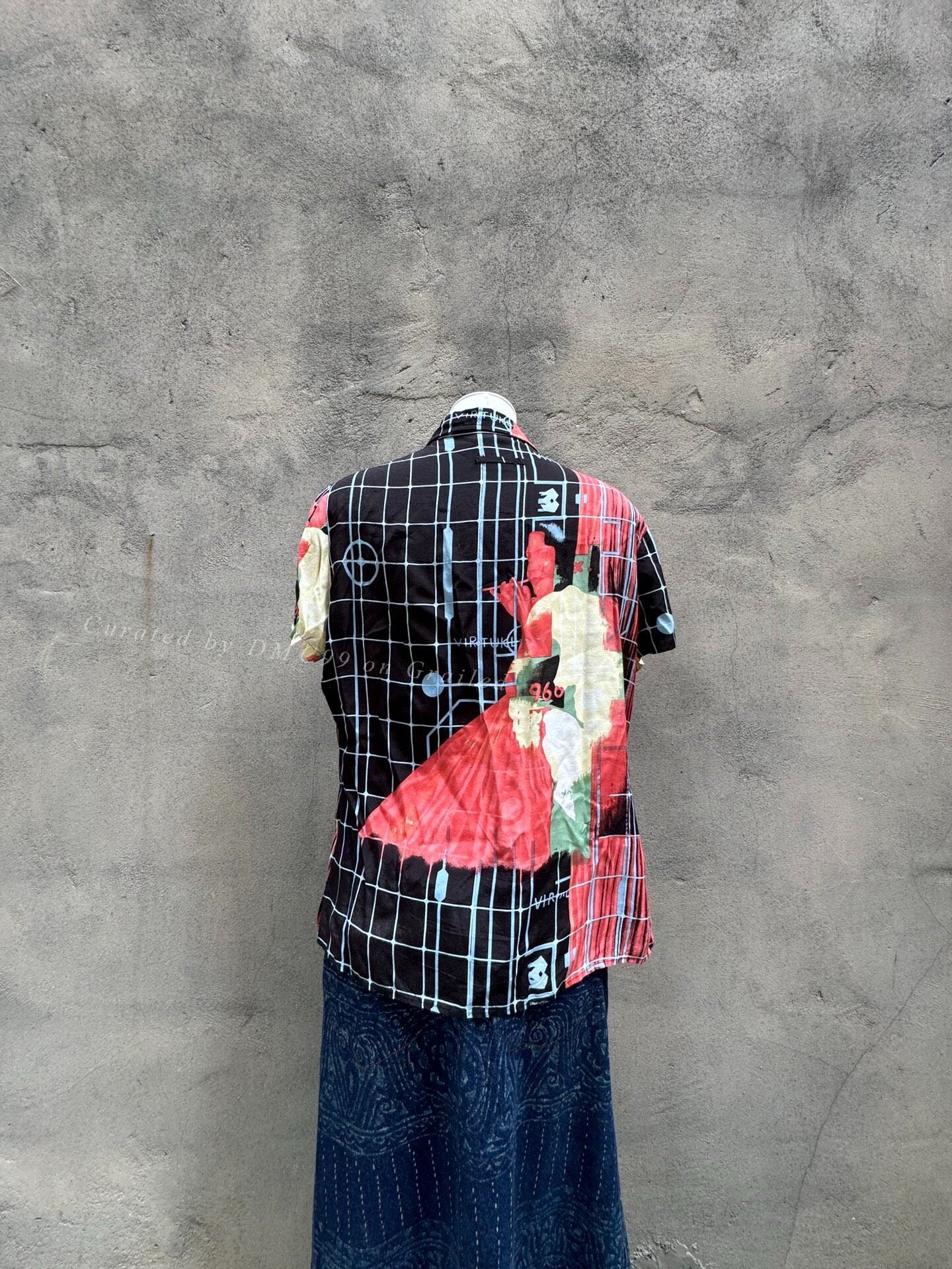 1996ss Jean Paul Gaultier Psychedelic Portrait Shirt