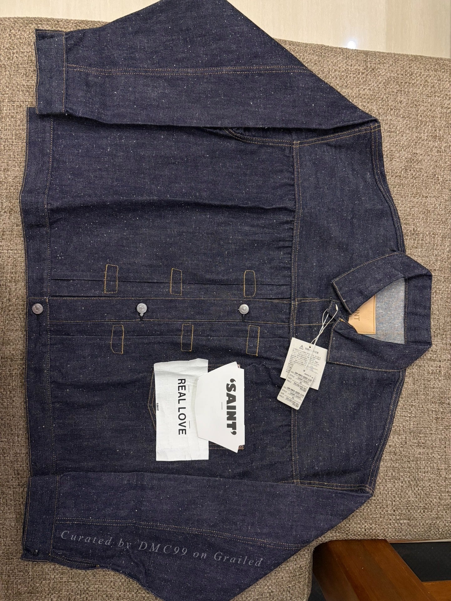 SAINT MICHAEL x berberjin T-back Denim Jacket