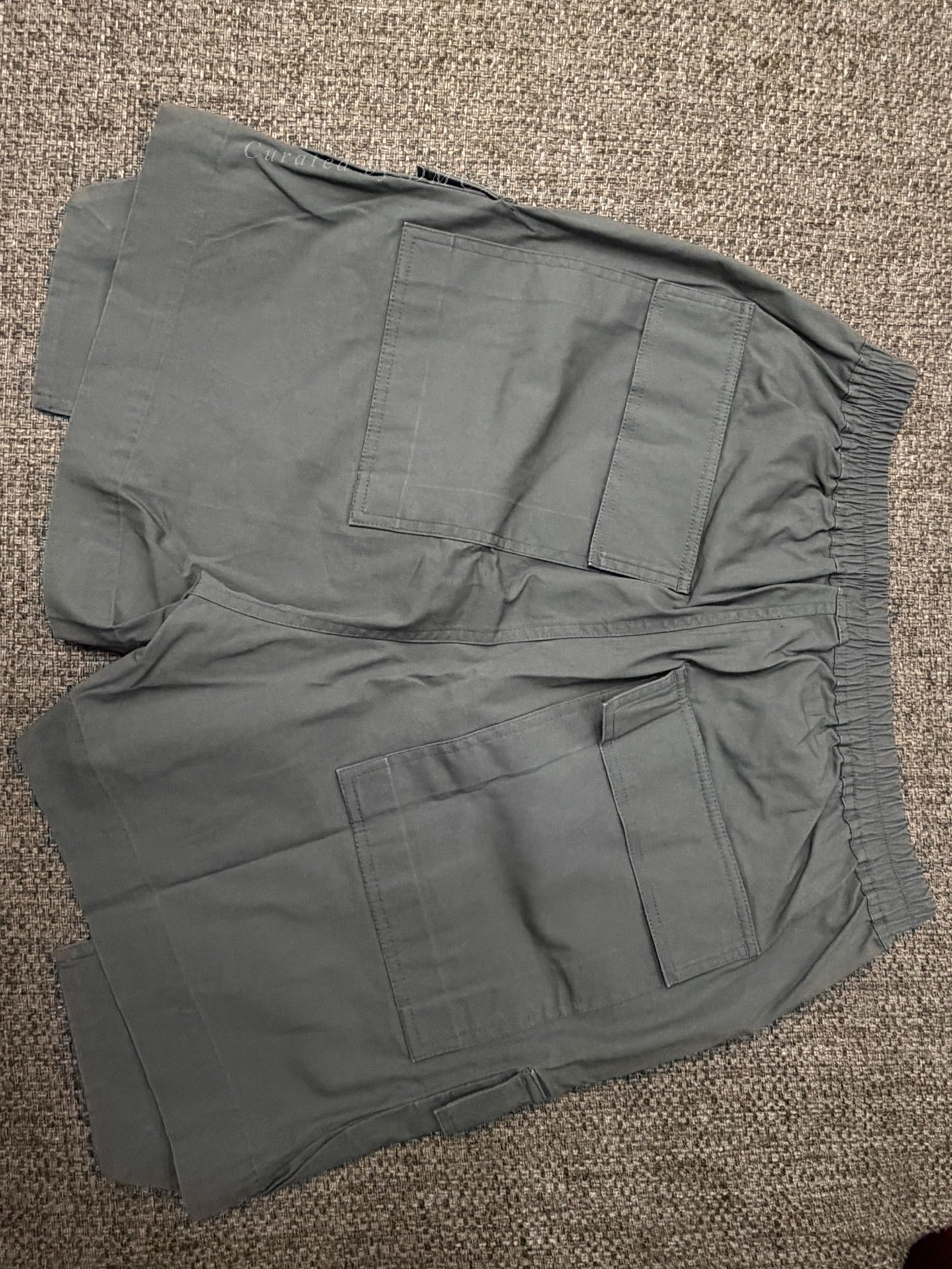 Rick Owens 17ss Washed Cotton Boxing Shorts
