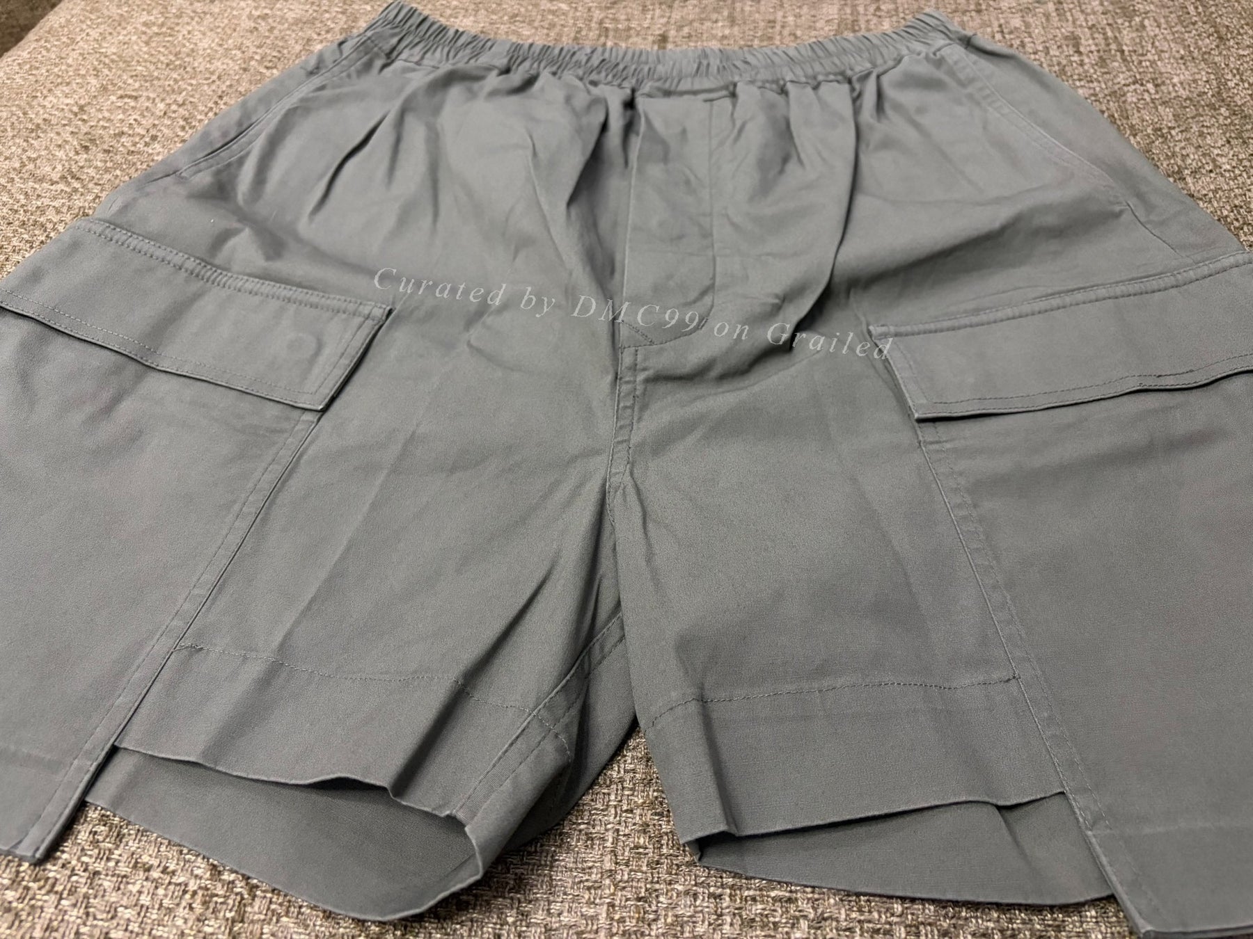 Rick Owens 17ss Washed Cotton Boxing Shorts