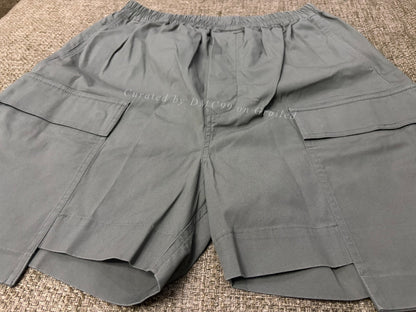 Rick Owens 17ss Washed Cotton Boxing Shorts