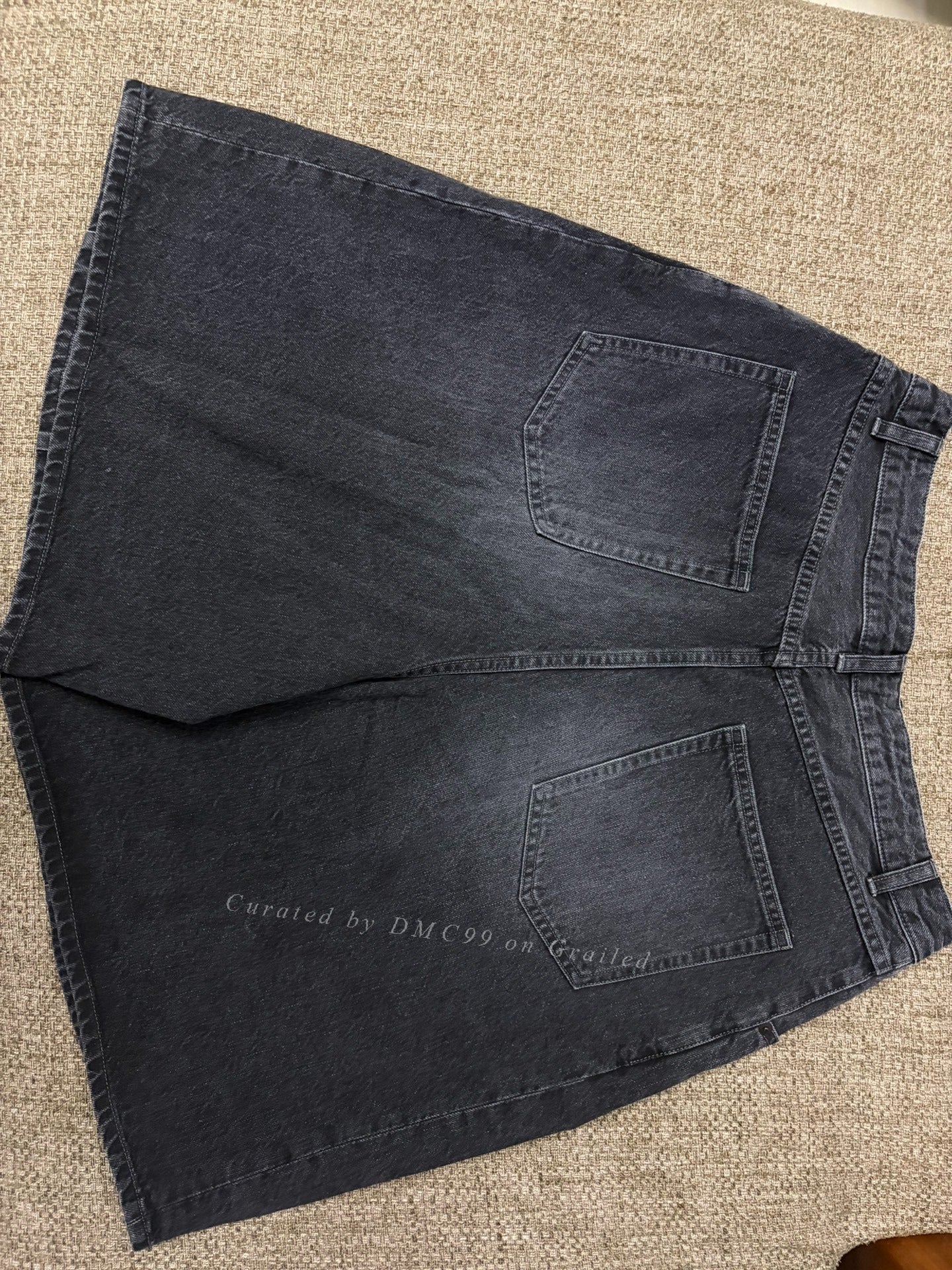 Needles x Beams Washed Denim Shorts