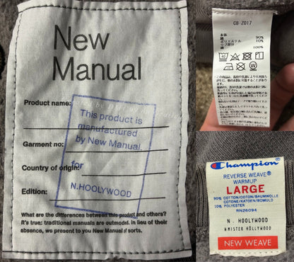N.Hoolywood x  Manual x Champion Isetan Limited