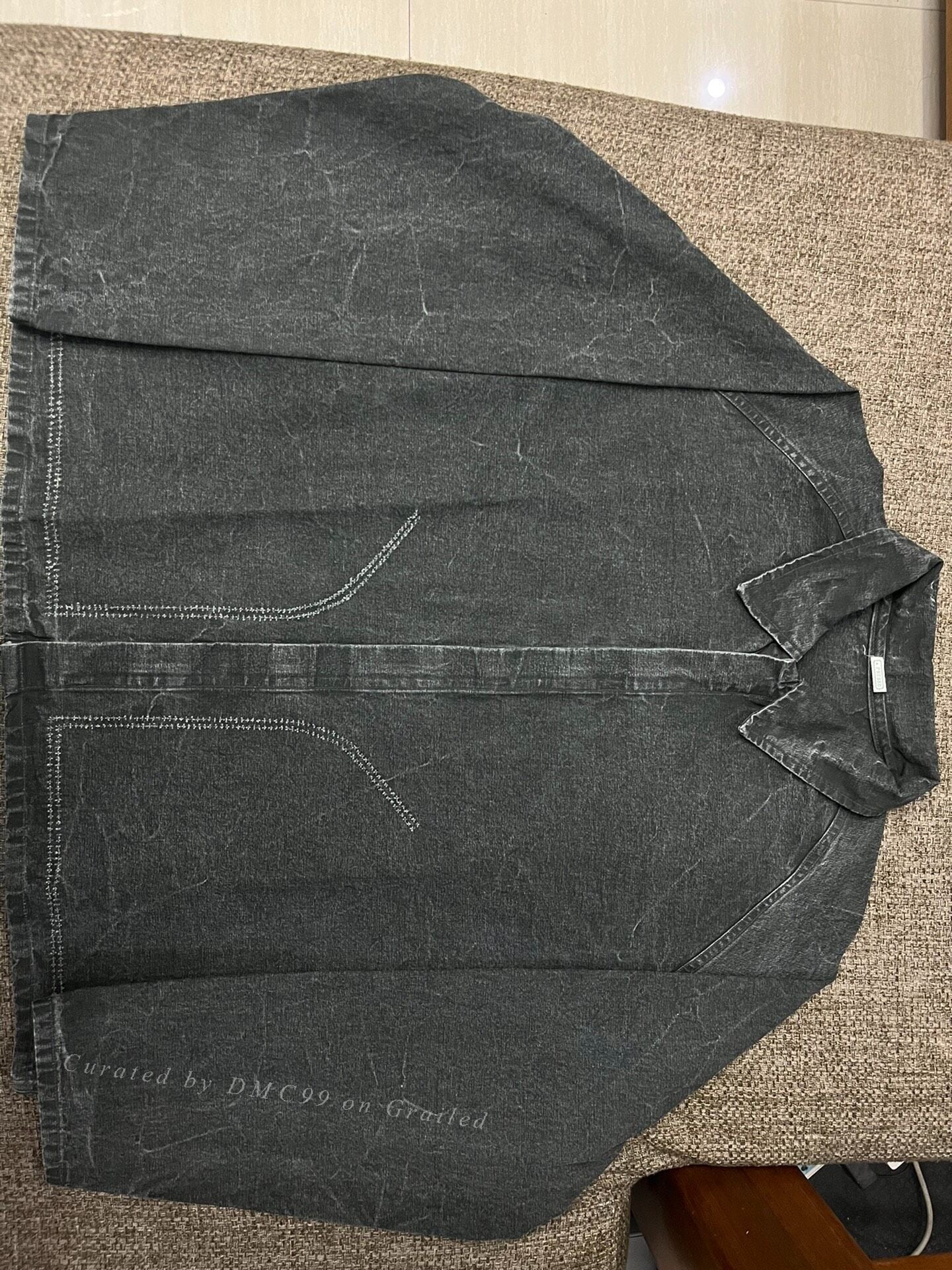A.presse 25ss Black Washed Safari Jacket