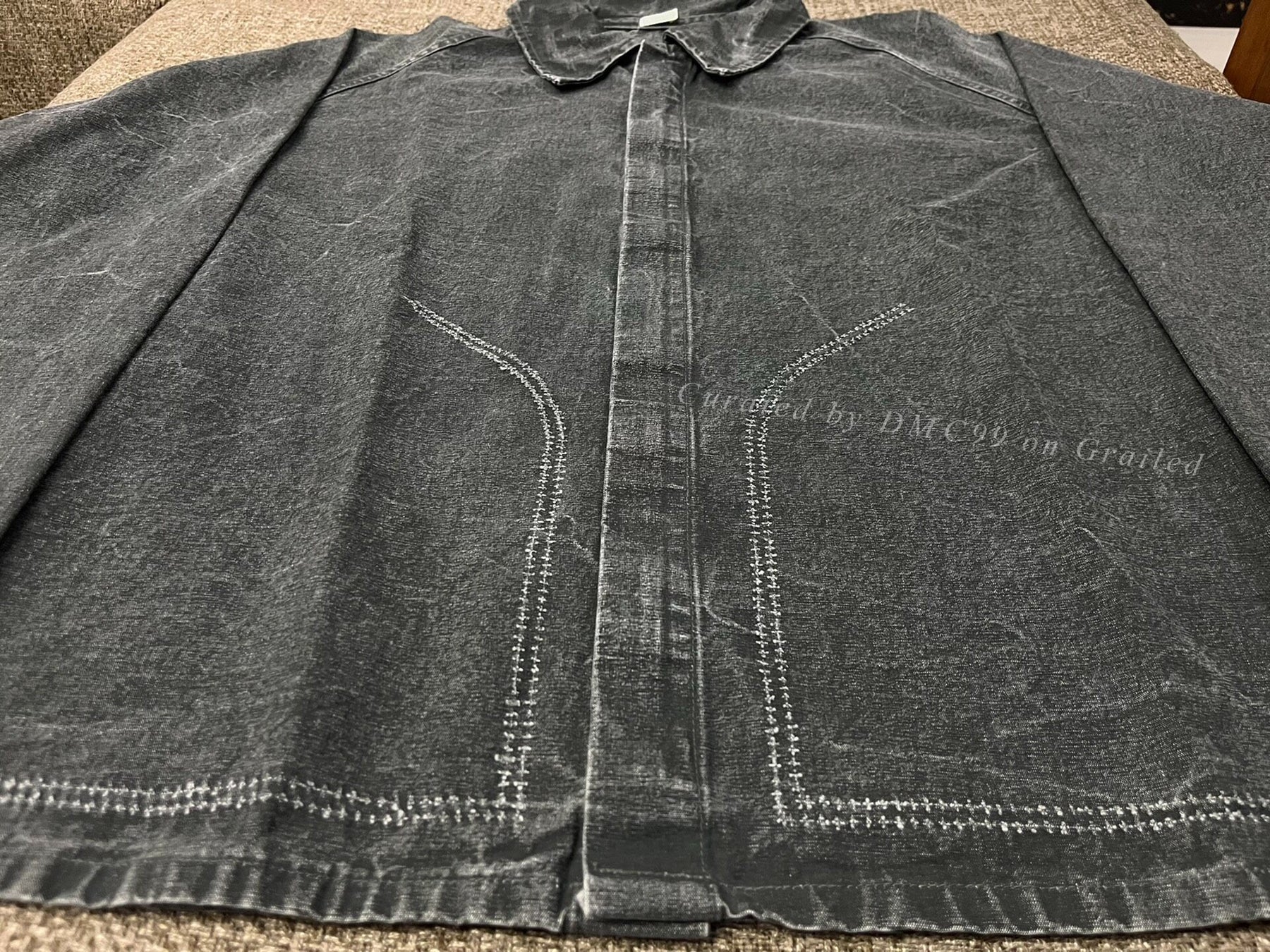 A.presse 25ss Black Washed Safari Jacket