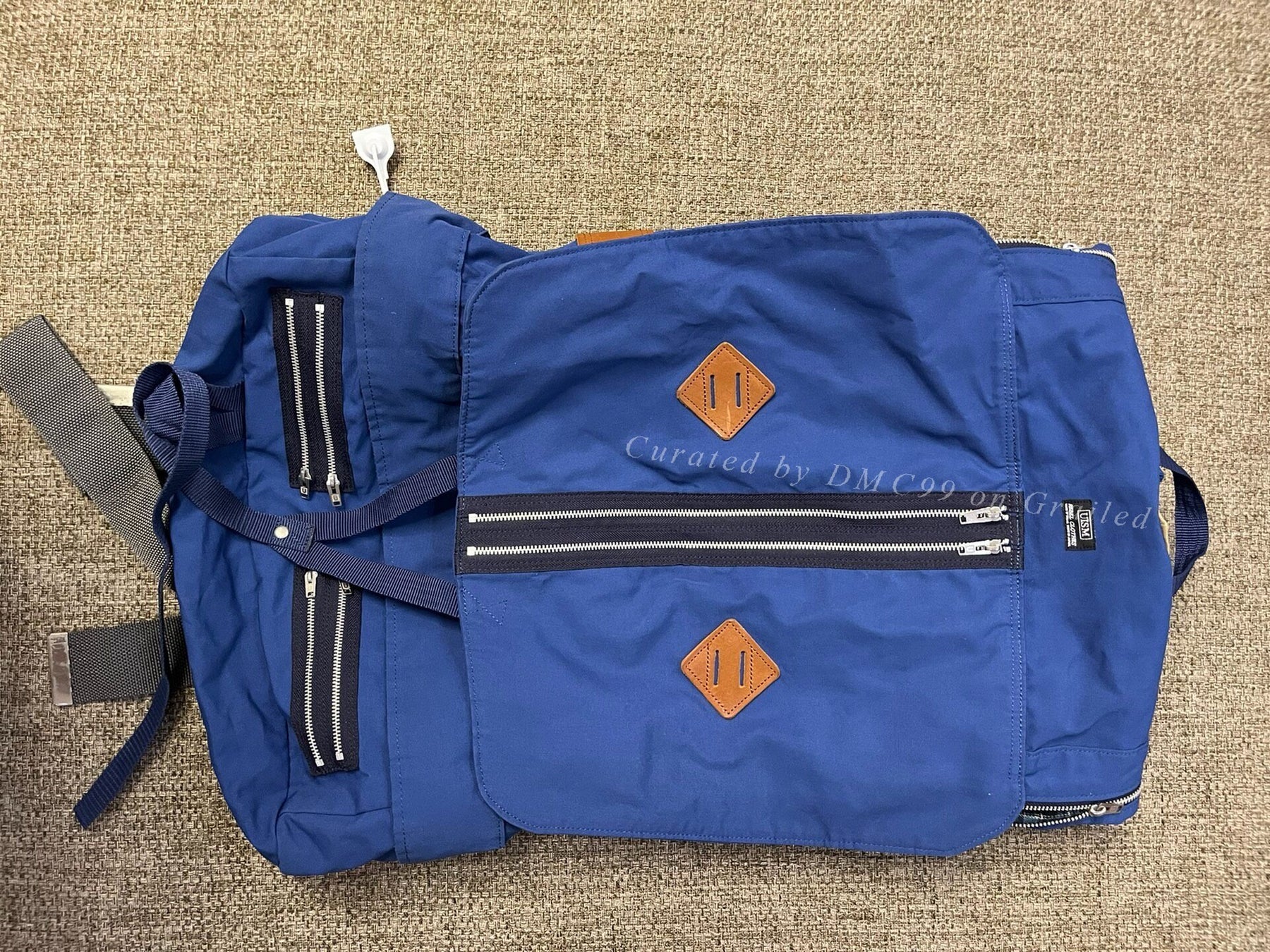 Undercover ISM Blue Limited Multi-Zip Backpack